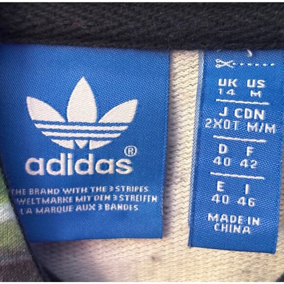 Adidas x FARM Florera Hoodie M Battle of the Birds Floral Print Sweatshirt - Picture 7 of 7